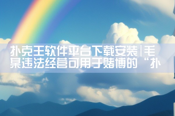 扑克王软件平台下载安装